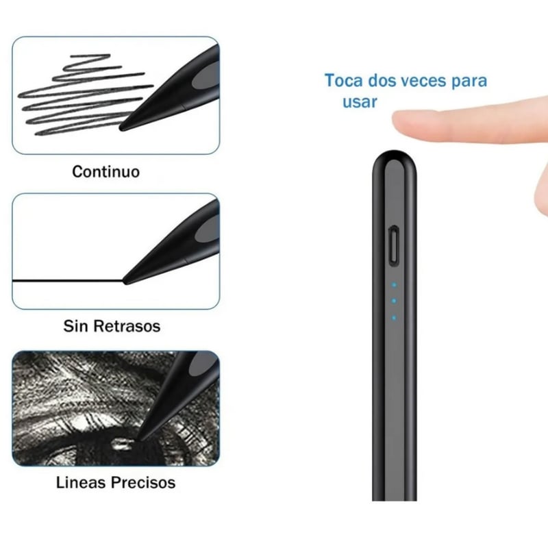 LÁPIZ STYLUS UNIVERSAL DE PRECISIÓN PARA ANDROID, IOS Y WINDOWS PARA CELULAR Y TABLET - 3