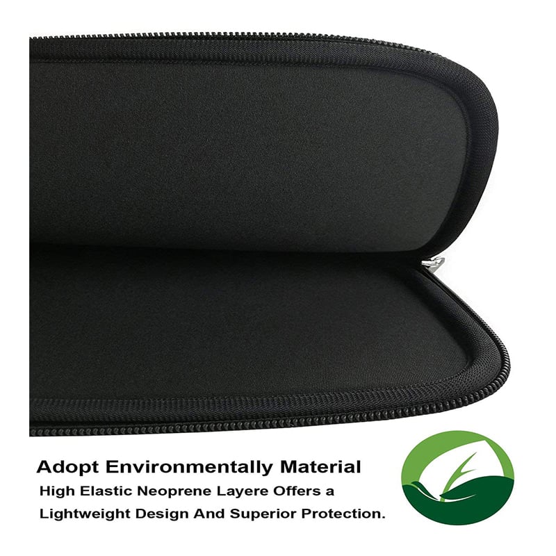 FUNDA NEOPRENO PARA IPAD Y TABLETS HASTA 10 - ANTIGOLPES IMPERMEABLE DISEÑO NEGRO - 2