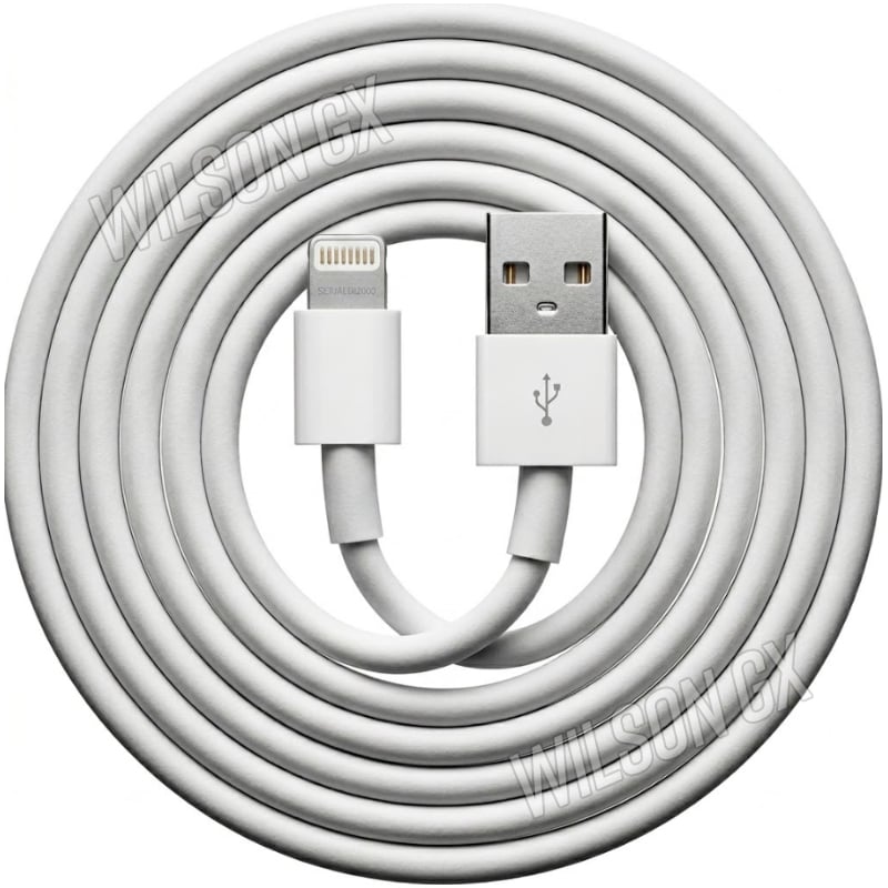 CABLE USB-A A LIGHTNING 1M PARA IPHONE CARGA RÁPIDA Y TRANSFERENCIA DATOS USB - 1