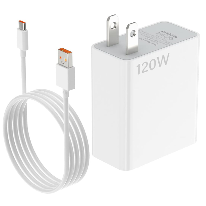 CARGADOR RÁPIDO 120W CON CABLE USB A A USB C ALTA POTENCIA Y CARGA SEGURA - 4