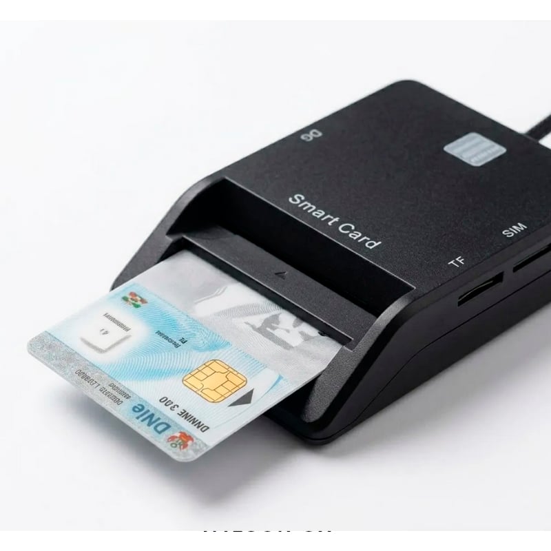 LECTOR DNI ELECTRÓNICO 3.0 PROFESIONAL MULTITARJETA SIM MICROSD COMPATIBLE WINDOWS 11 Y MAC - 4