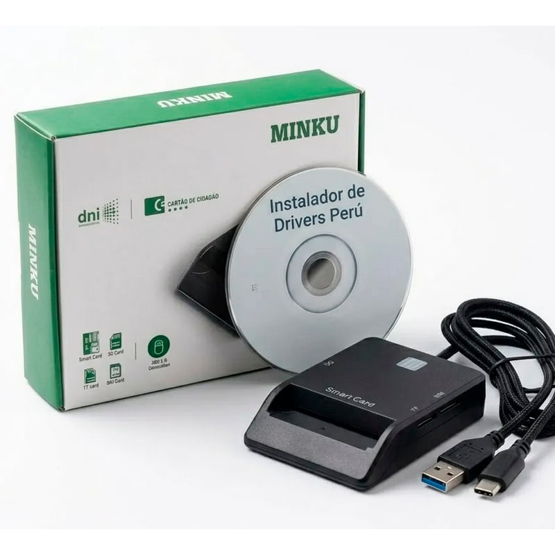 LECTOR DNI ELECTRÓNICO 3.0 PROFESIONAL MULTITARJETA SIM MICROSD COMPATIBLE WINDOWS 11 Y MAC - 6