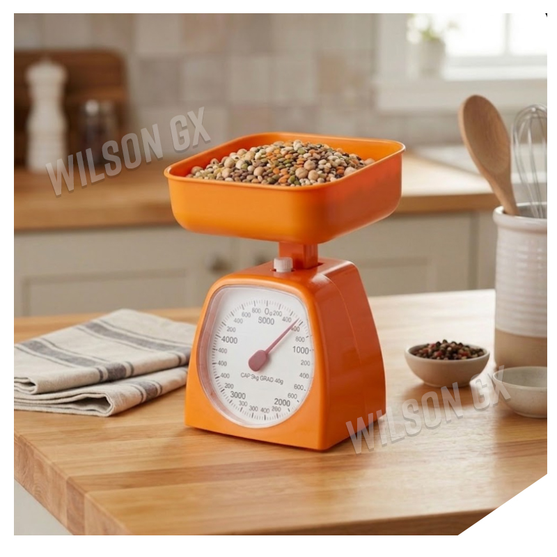 BALANZA GRAMERA 5KG COCINA ANALÓGICA MECÁNICA PORTÁTIL BÁSCULA - 3