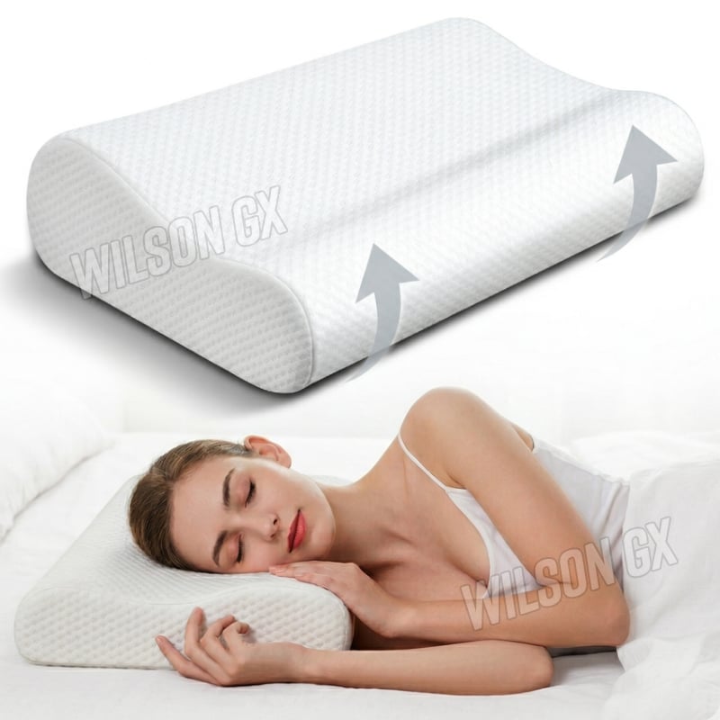 ALMOHADA CERVICAL VISCOELÁSTICA CON MEMORIA ESPUMA ORTOPÉDICA - 1