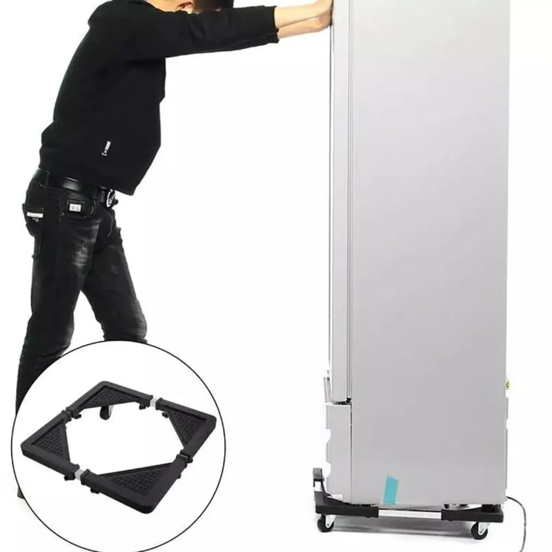 SOPORTE PARA LAVADORA CON RUEDAS BASE AJUSTABLE PARA COCINA REFRIGERADORA - 3