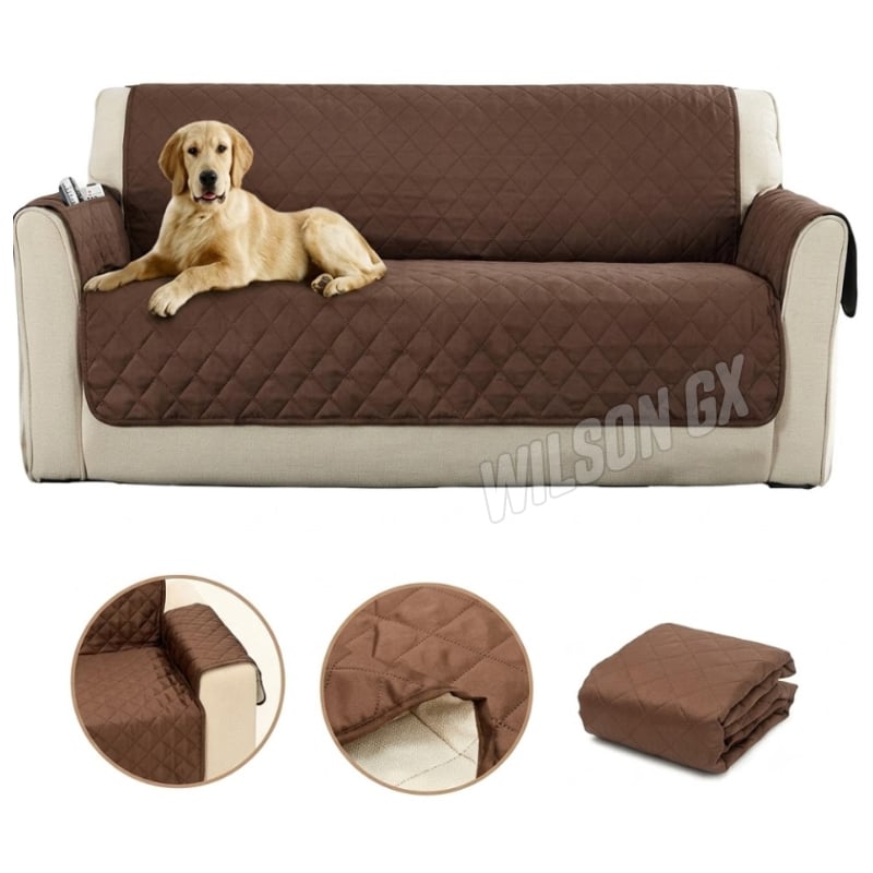 COBERTOR PROTECTOR DE SOFÁ ASIENTO REVERSIBLE DE 3 CUERPOS PARA MASCOTAS NIÑOS - 3