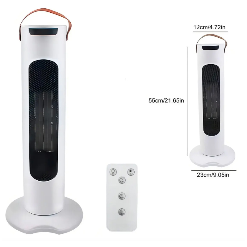 CALEFACTOR ELÉCTRICO GRANDE CALENTADOR DE AIRE ESTUFA PORTATIL 55CM 2000W - 4
