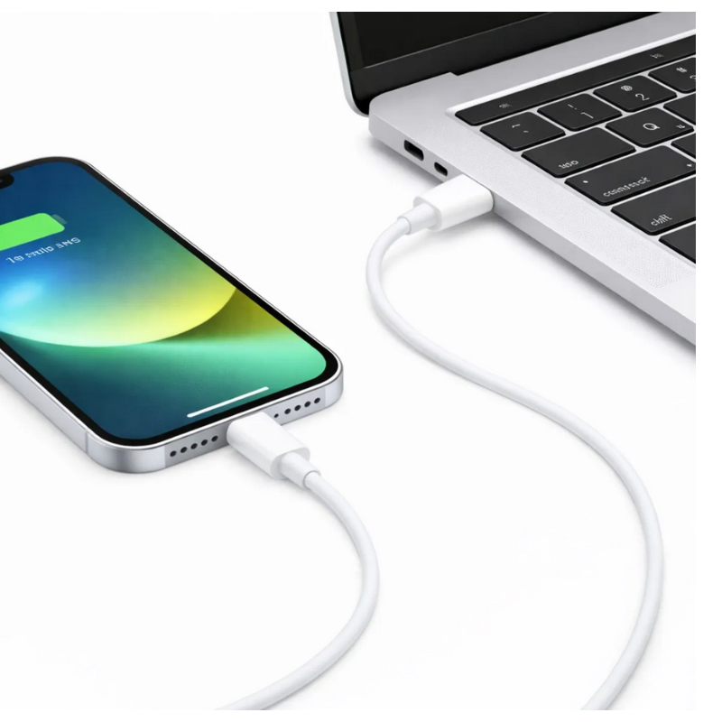 CARGADOR 20W LIGHTNING A TIPO C PARA IPHONE 12-14 PRO MAX CARGA RÁPIDA COMPATIBLE - 4