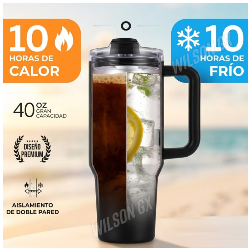 TERMO ACERO INOXIDABLE TOMATODO VASO TÉRMICO  1200ML 1.20 LT - 5