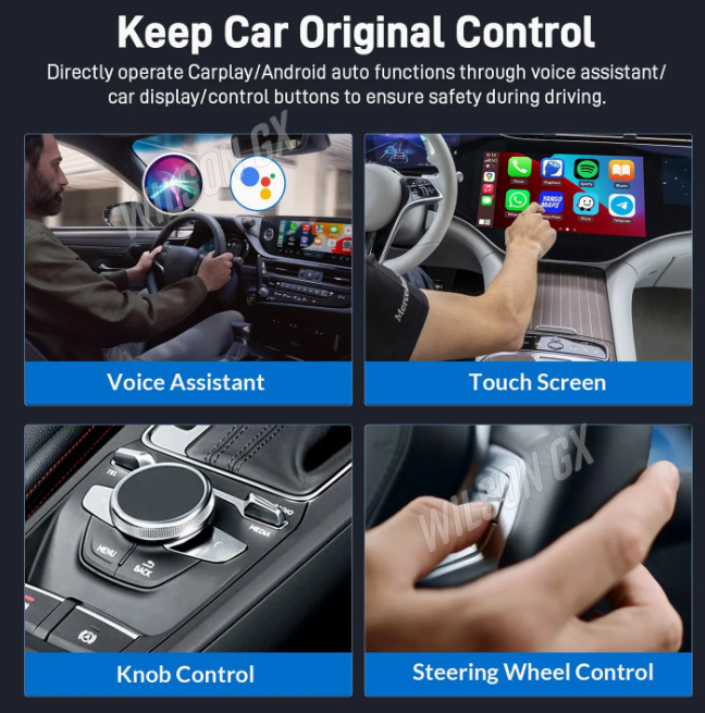 ADAPTADOR INALÁMBRICO CARPLAY ANDROID COMPATIBLE AUTO WIFI USB PLUG AND PLAY AUTO - 4