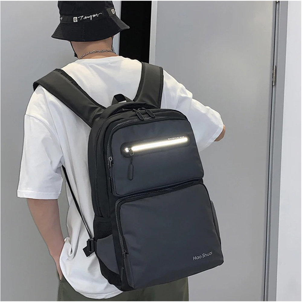 MOCHILA PARA LAPTOP HOMBRE MOCHILA IMPERMEABLE JUVENIL CASUAL MODA - 2