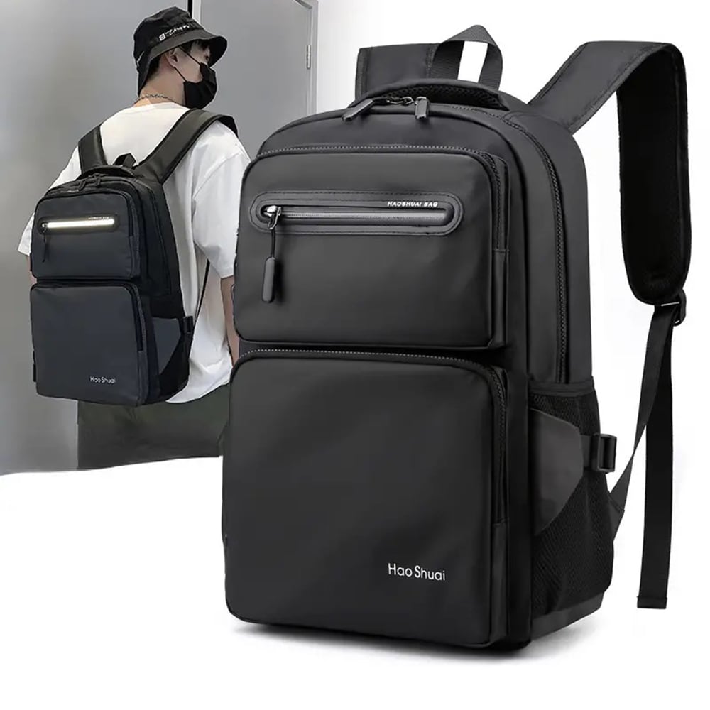 MOCHILA PARA LAPTOP HOMBRE MOCHILA IMPERMEABLE JUVENIL CASUAL MODA - 2