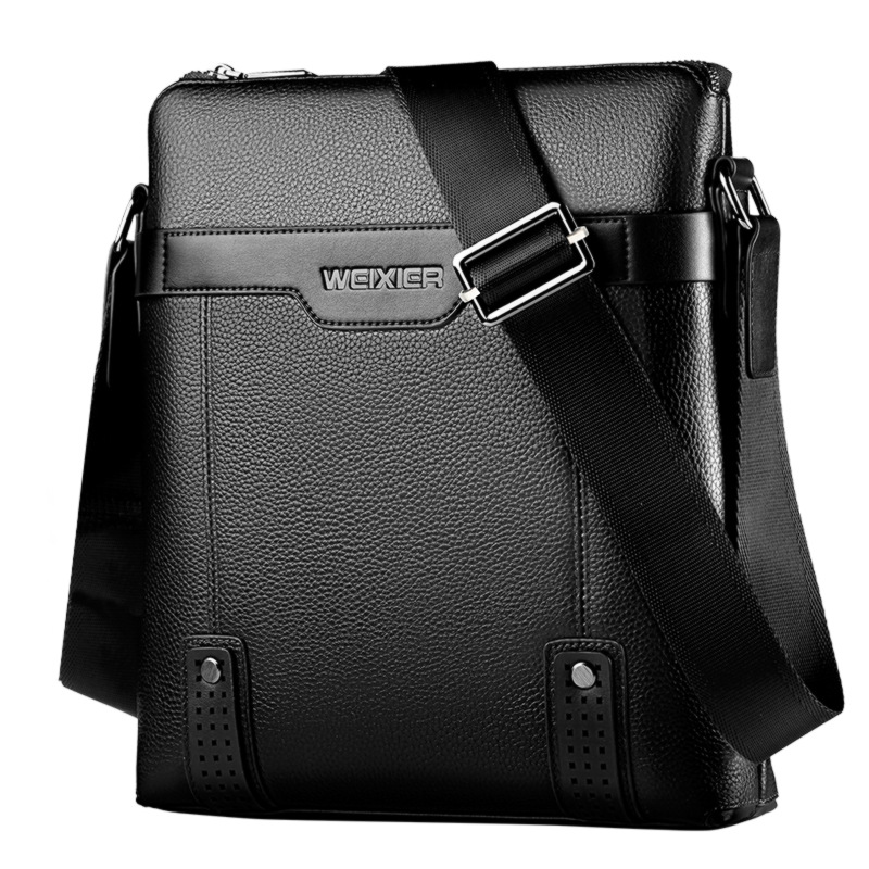 BANDOLERA HOMBRE CUERO PU IMPERMEABLE MORRAL WEIXIER - 1