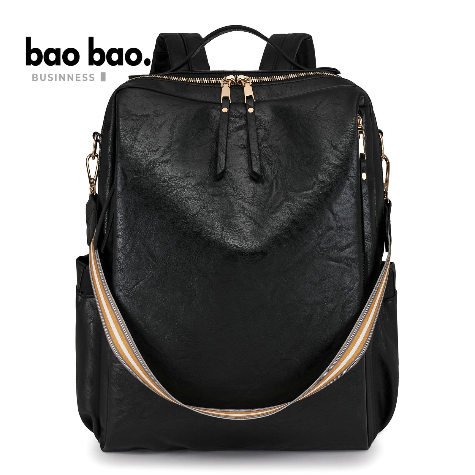 MOCHILA BOLSO GRANDE DE CUERO PU PARA MUJER GRIS - 1