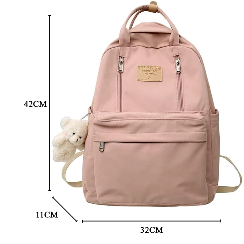 MOCHILA IMPERMEABLE MULTIFUNCIÓN PORTA LAPTOP JUVENIL ESTILO COREANO - 3