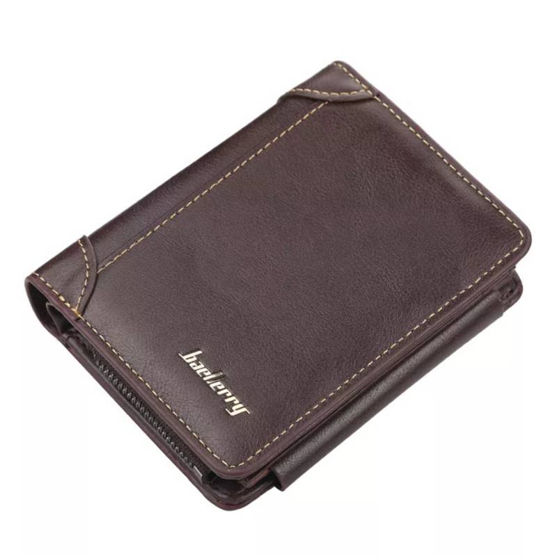 BILLETERA HOMBRE DE CUERO PU BAELLERRY TARJETERO Y MONEDERO - 1