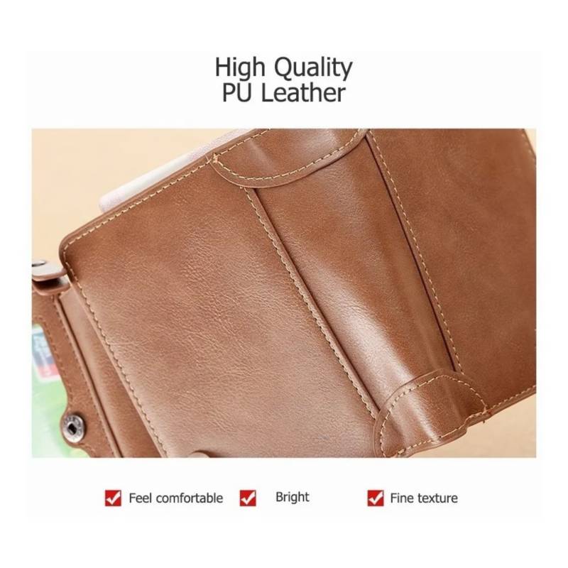 BILLETERA HOMBRE DE CUERO PU BAELLERRY TARJETERO Y MONEDERO - 3