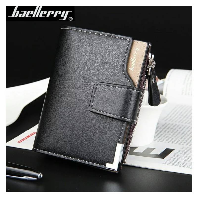 BILLETERA PARA HOMBRE BAELLERRY CUERO PU CON MONEDERO TARJETERO - 2