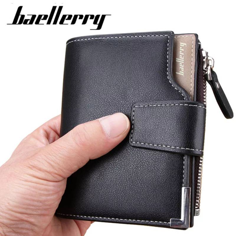 BILLETERA PARA HOMBRE BAELLERRY CUERO PU CON MONEDERO TARJETERO - 5