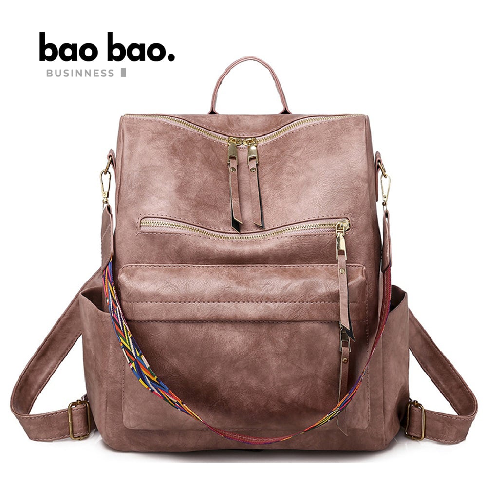 MOCHILA CARTERA BOLSO PARA MUJER DE CUERO PU MODA JUVENIL - 1