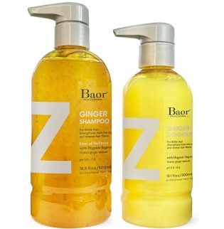 SHAMPOO FORTALECEDOR SIN SULFATO + ACONDICIONADOR BAOR Z GINGER - 1