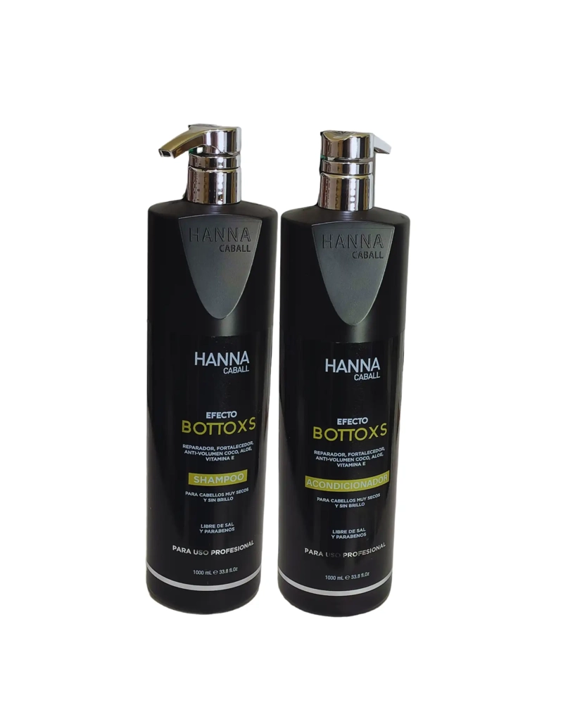 SHAMPOO Y ACONDICIONADOR EFECTO BOTTOXS 1L HANNA CABALL - 1