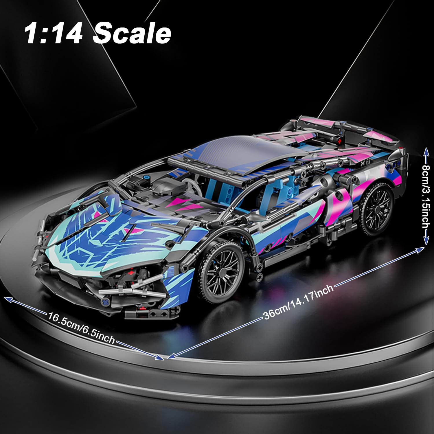 CARROS TIPO LEGOS LAMBORGHINI + DE 1000 PCS BATERIA RECARGABLE Y CONTROL REMOTO - 2