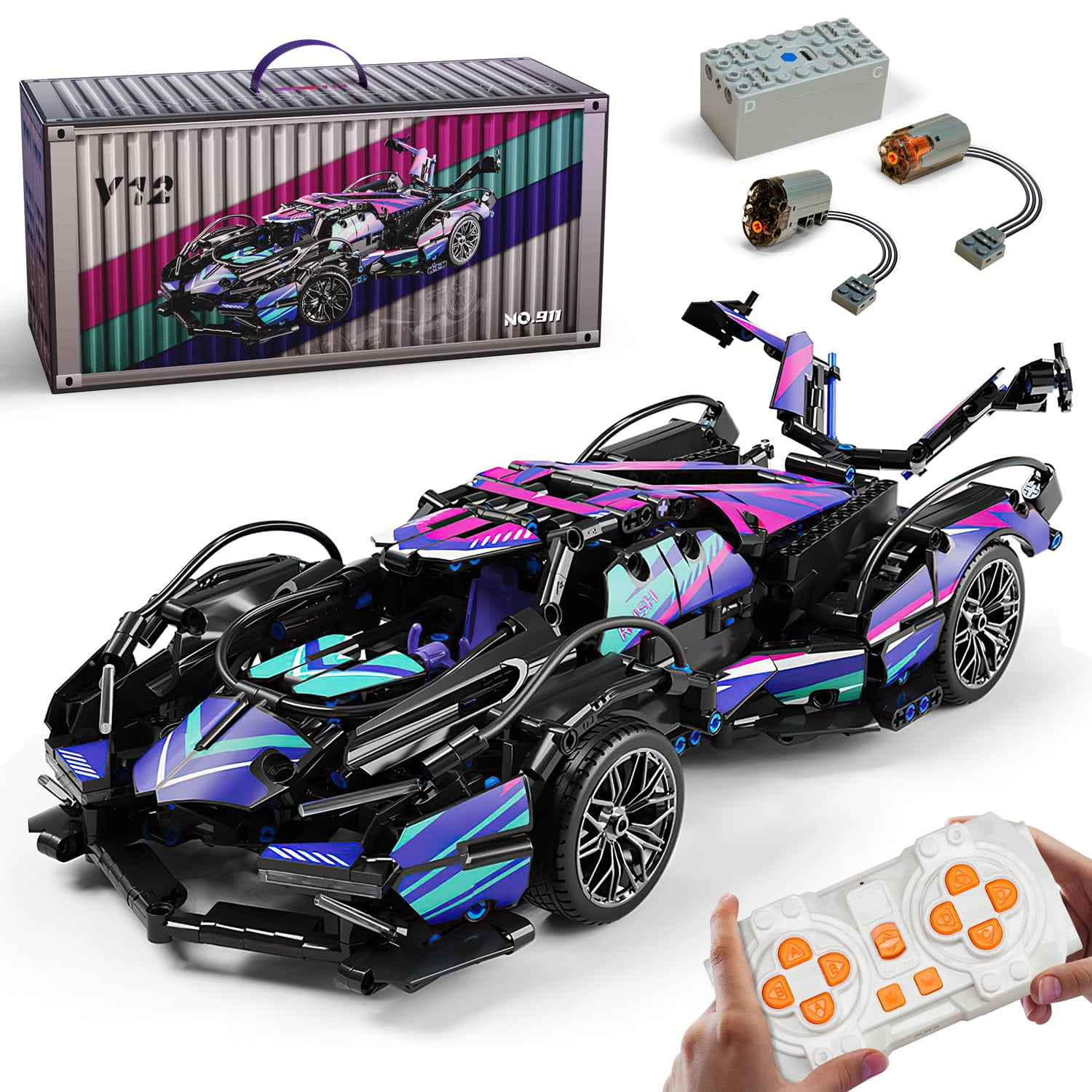 CARROS  LAMBORGHINI V12 GT + DE 1000 PCS BATERIA RECARGABLE Y CONTROL REMOTO - 1