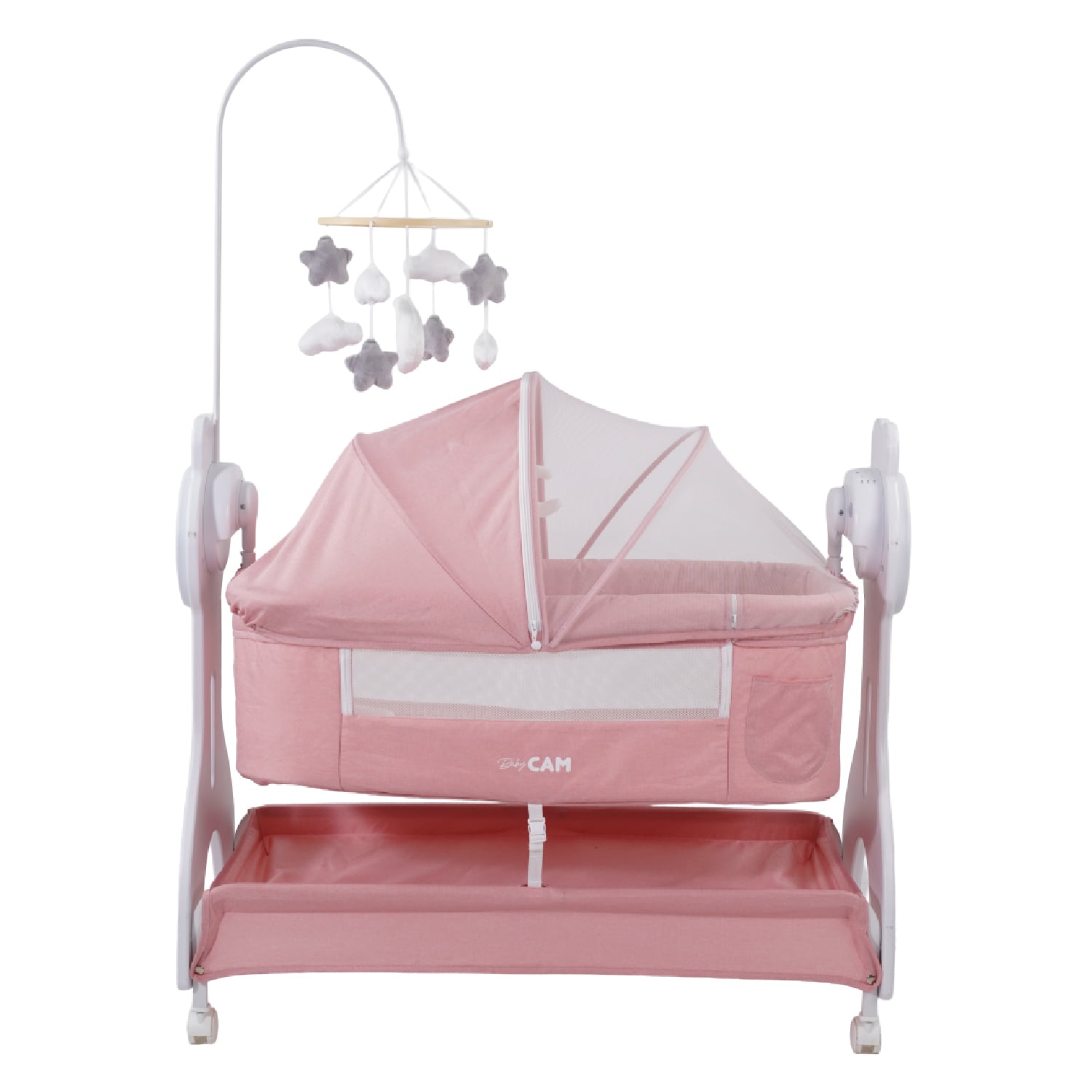 CUNA COLECHO HARPER BABY CAM ROSADO - 2
