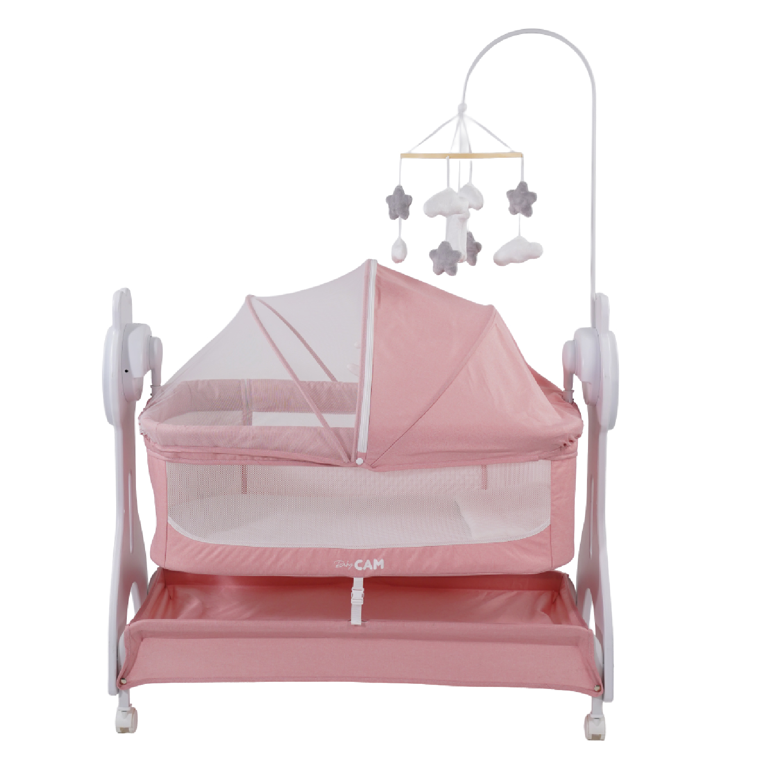 CUNA COLECHO HARPER BABY CAM ROSADO - 3