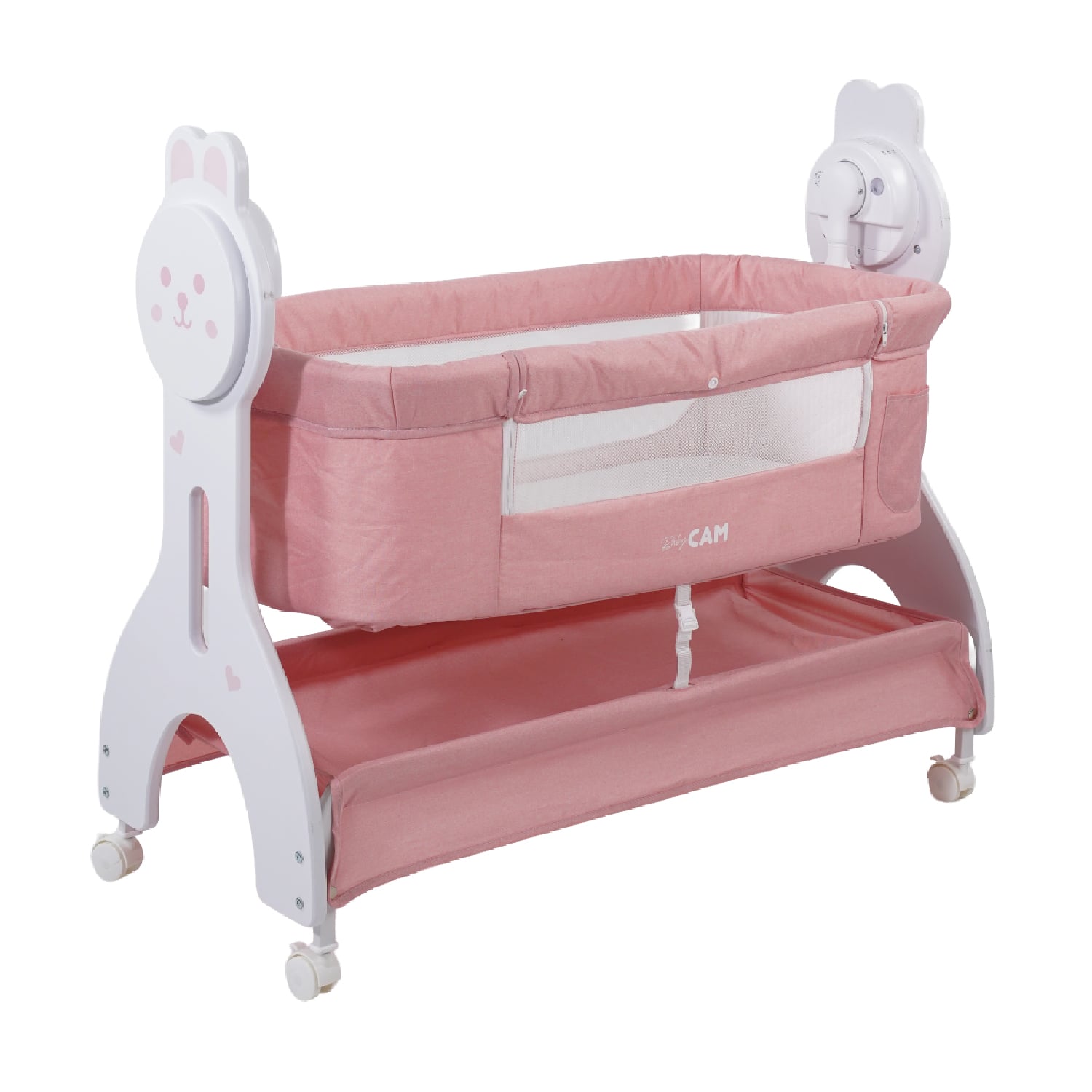 CUNA COLECHO HARPER BABY CAM ROSADO - 4