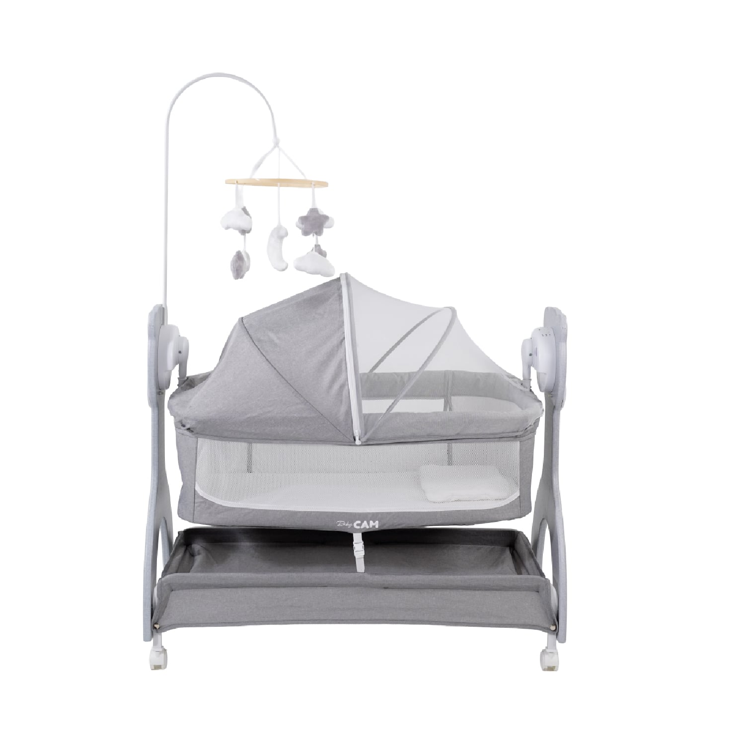 CUNA COLECHO HARPER BABY CAM GRIS - 3