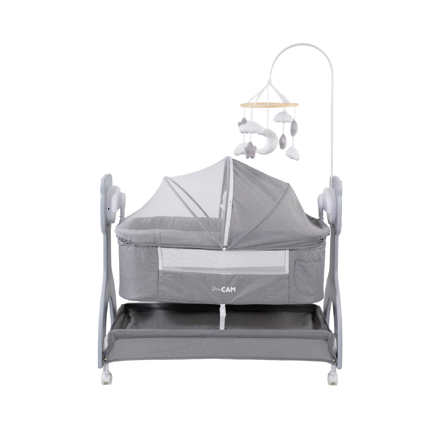 CUNA COLECHO HARPER BABY CAM GRIS - 4