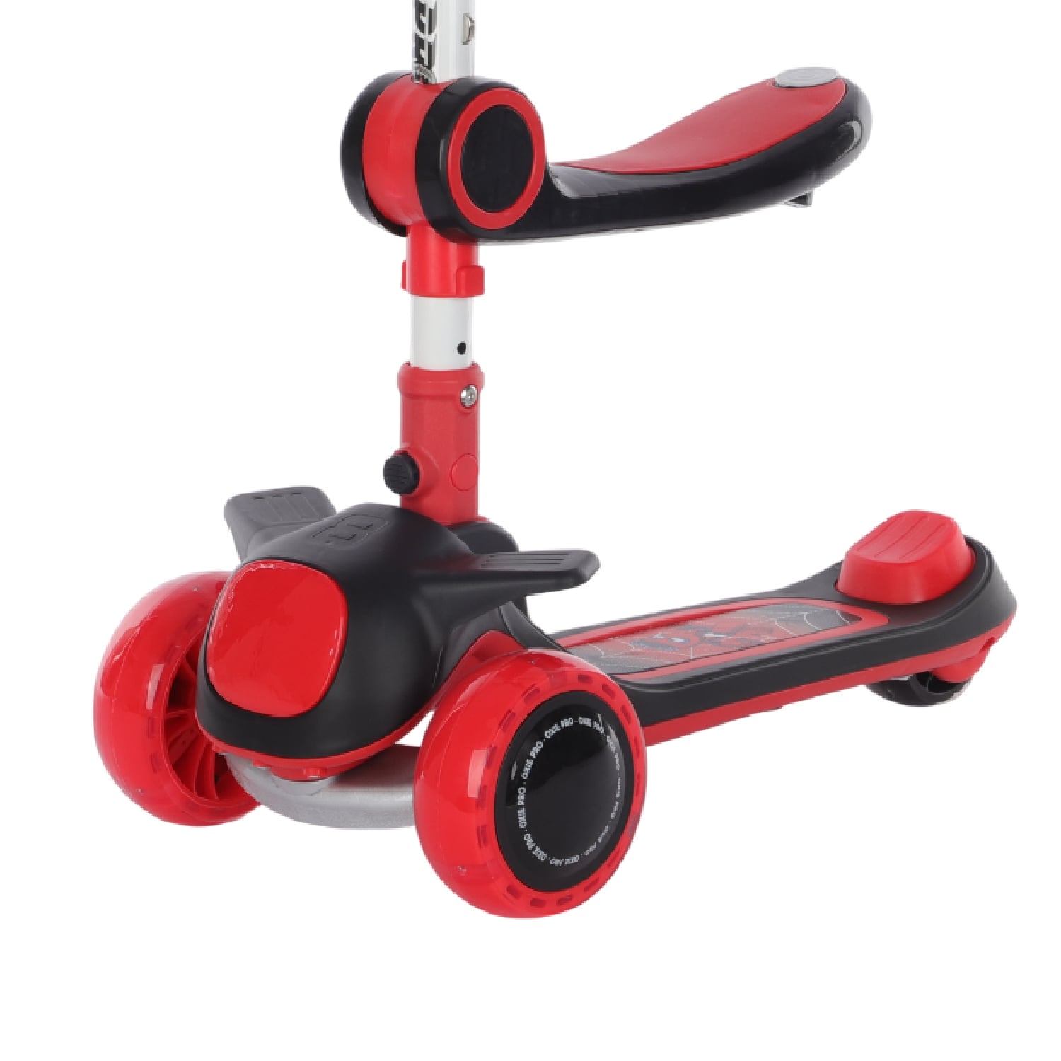 SCOOTER LEXUS CON ASIENTO OXIE PRO BLUETOOTH ROJO NEGRO - 4