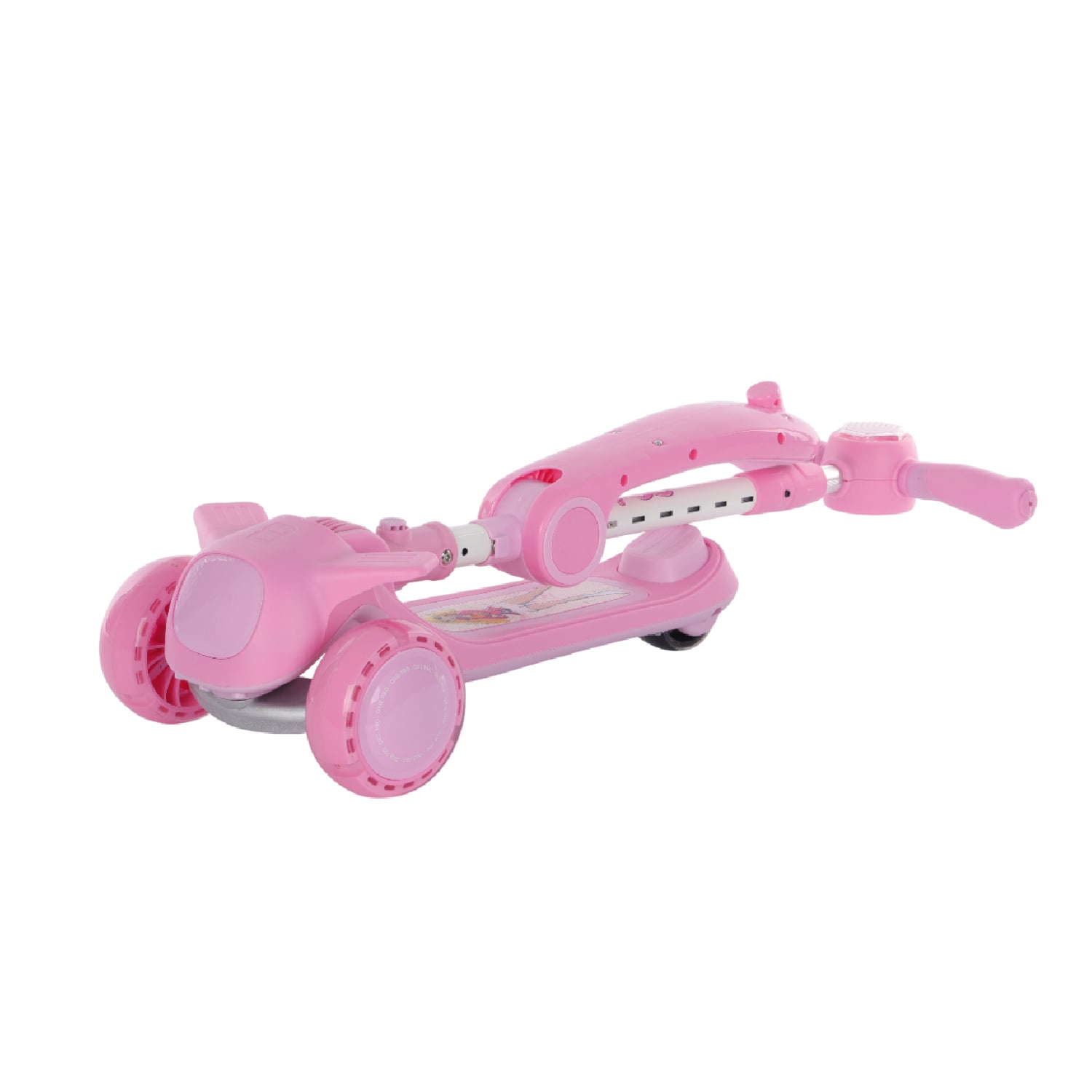 SCOOTER LEXUS CON ASIENTO OXIE PRO BLUETOOTH ROSADO BLANCO - 3