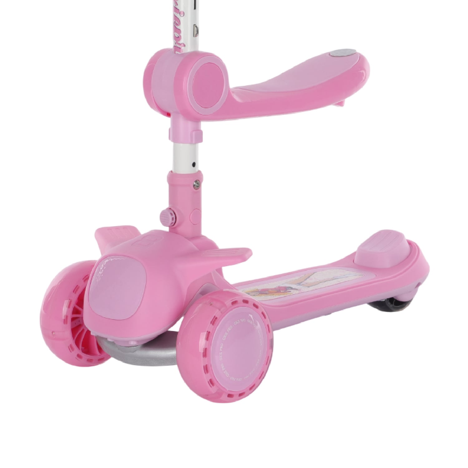SCOOTER LEXUS CON ASIENTO OXIE PRO BLUETOOTH ROSADO BLANCO - 4