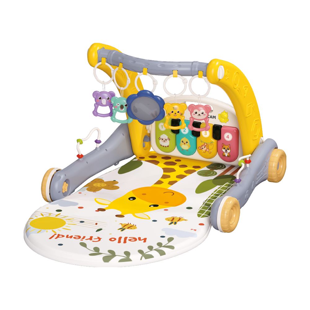 GIMNASIO 2 EN 1 BABY CAM GRIS AMARILLO - 3