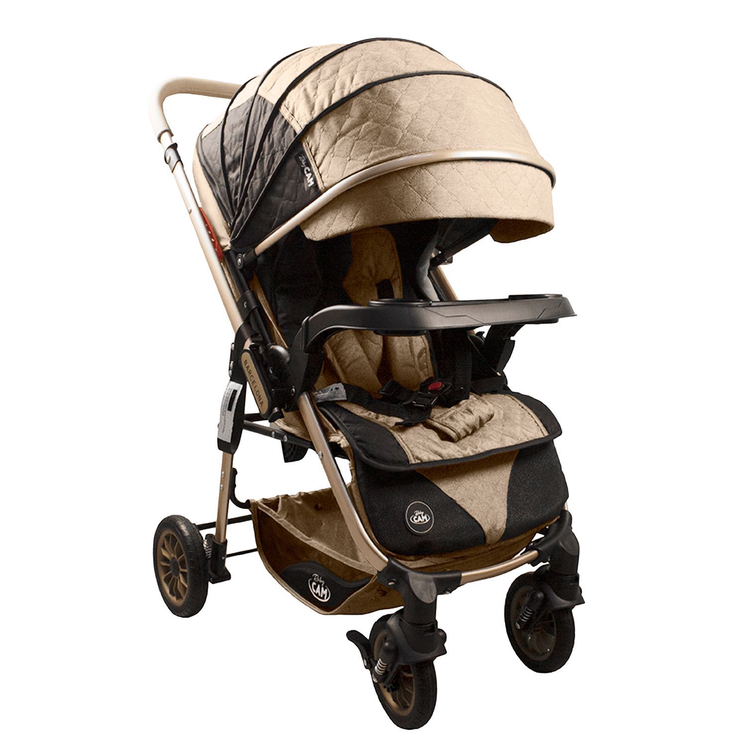 COCHE MOISÉS BARCELONA BABY CAM BEIGE - 1