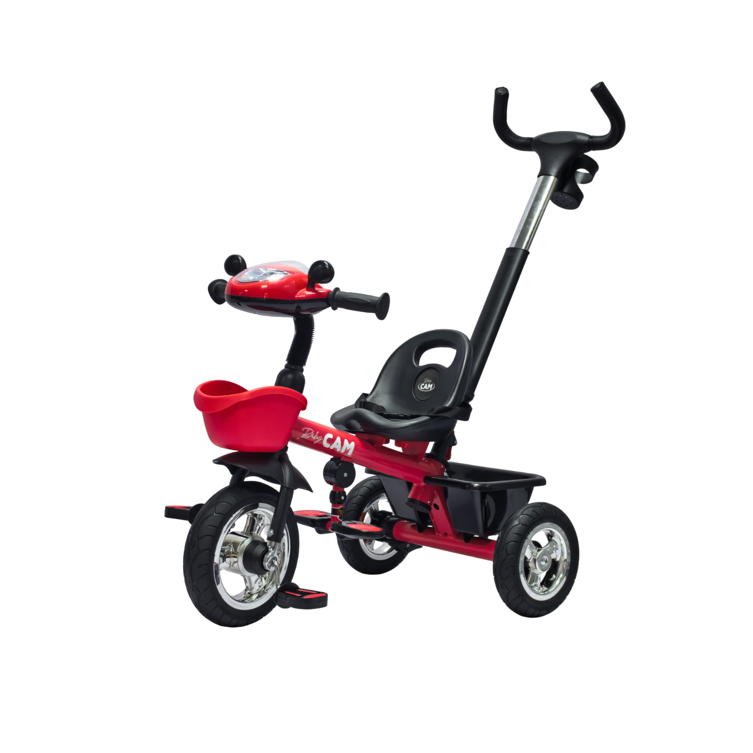 TRICICLO SAIBOT BABY CAM BLUETOOTH ROJO - 1
