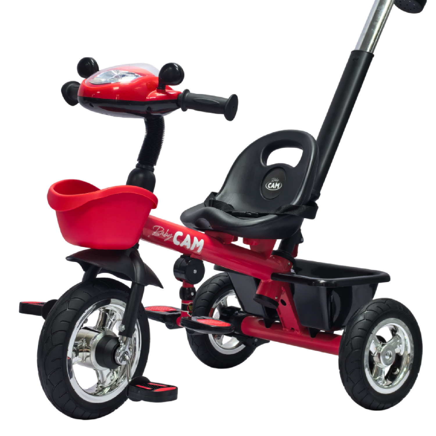 TRICICLO SAIBOT BABY CAM BLUETOOTH ROJO - 3