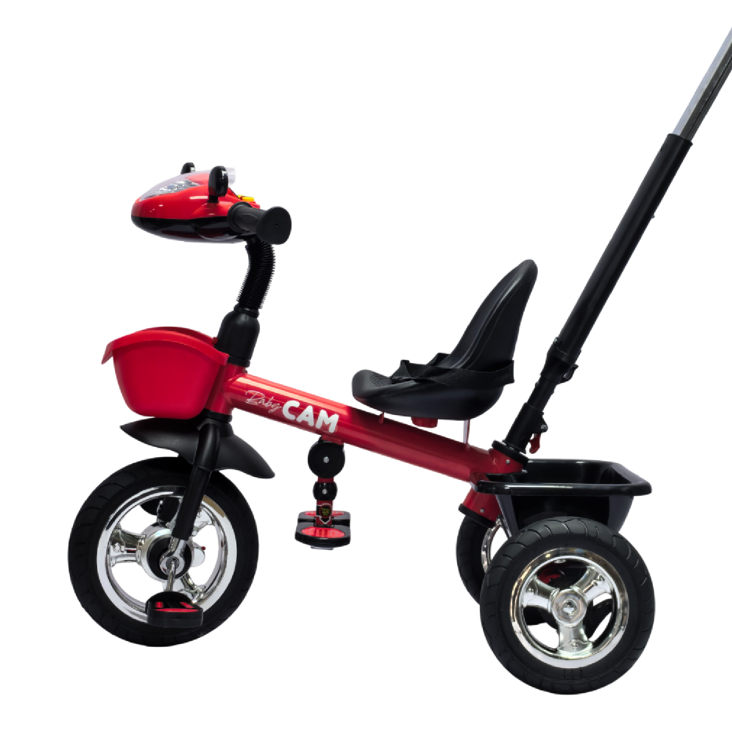 TRICICLO SAIBOT BABY CAM BLUETOOTH ROJO - 4