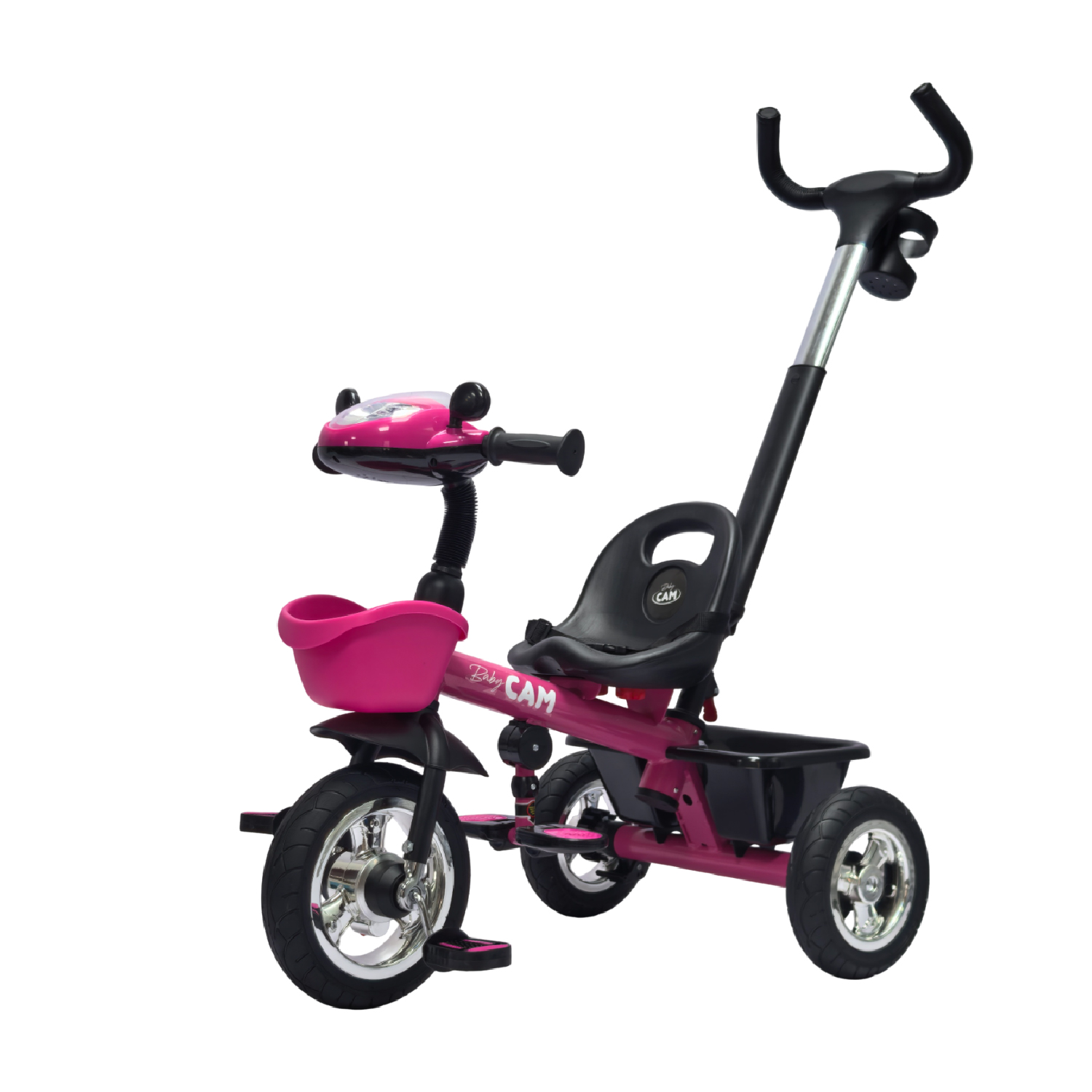 TRICICLO SAIBOT BABY CAM BLUETOOTH FUCSIA - 1
