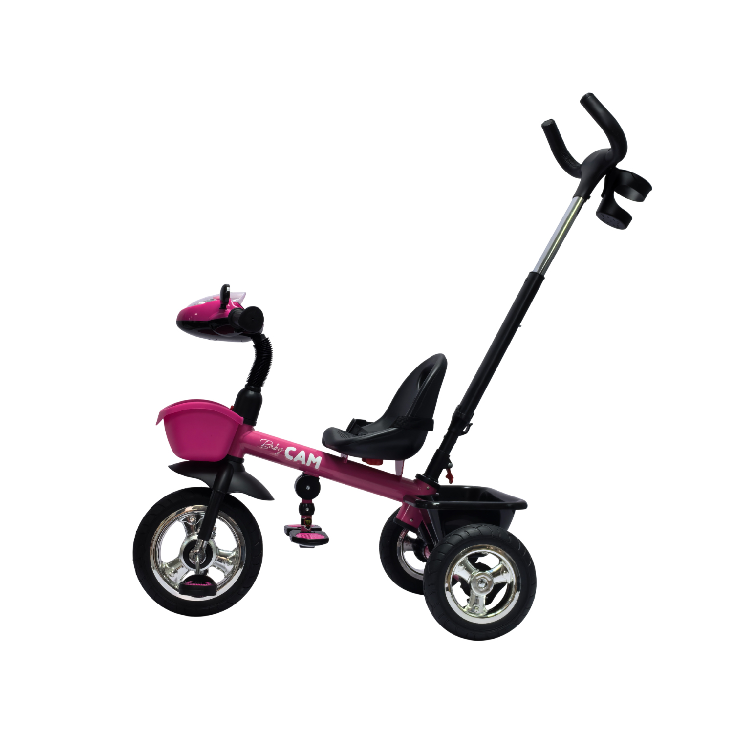 TRICICLO SAIBOT BABY CAM BLUETOOTH FUCSIA - 2
