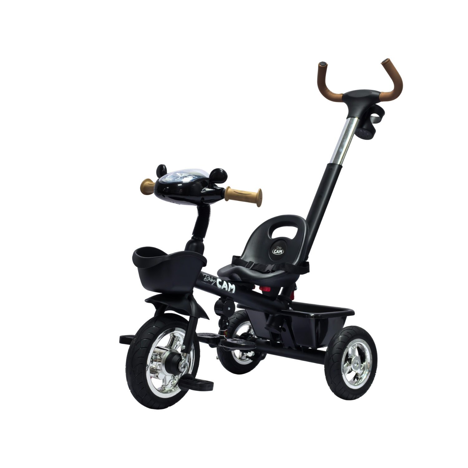 TRICICLO SAIBOT BABY CAM BLUETOOTH NEGRO - 1