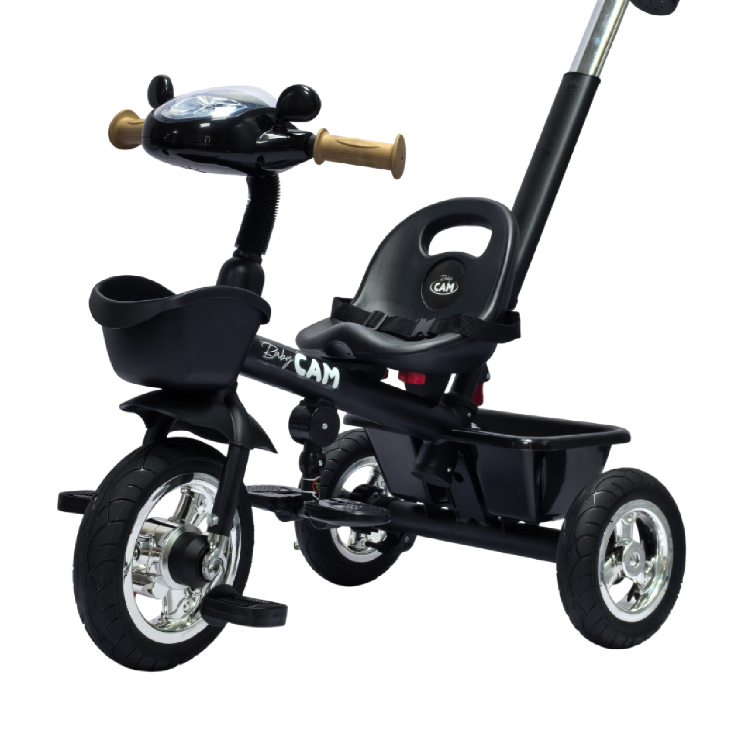 TRICICLO SAIBOT BABY CAM BLUETOOTH NEGRO - 3