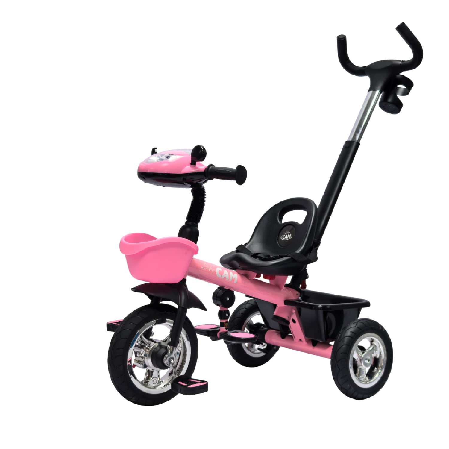 TRICICLO SAIBOT BABY CAM BLUETOOTH ROSADO - 1