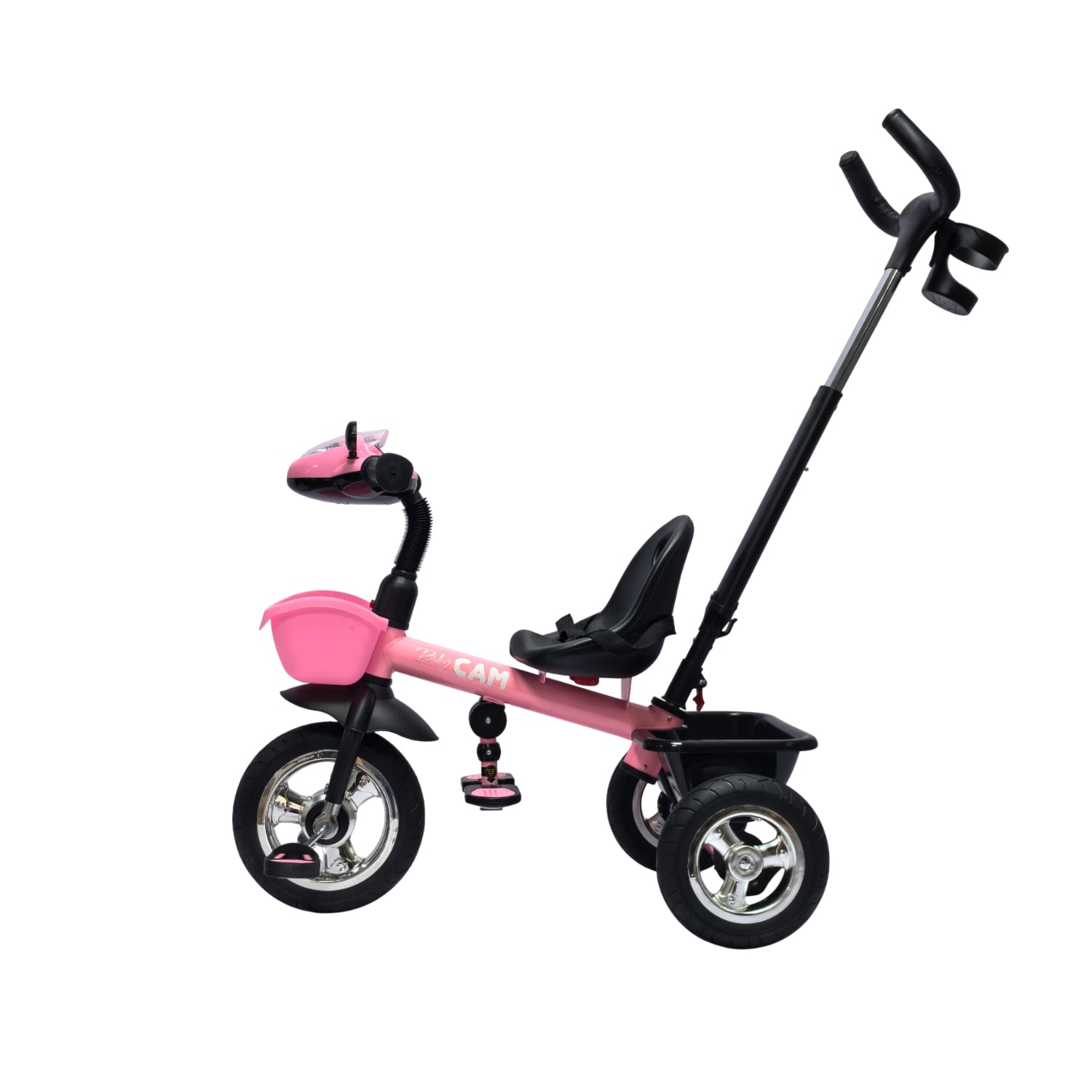 TRICICLO SAIBOT BABY CAM BLUETOOTH ROSADO - 2