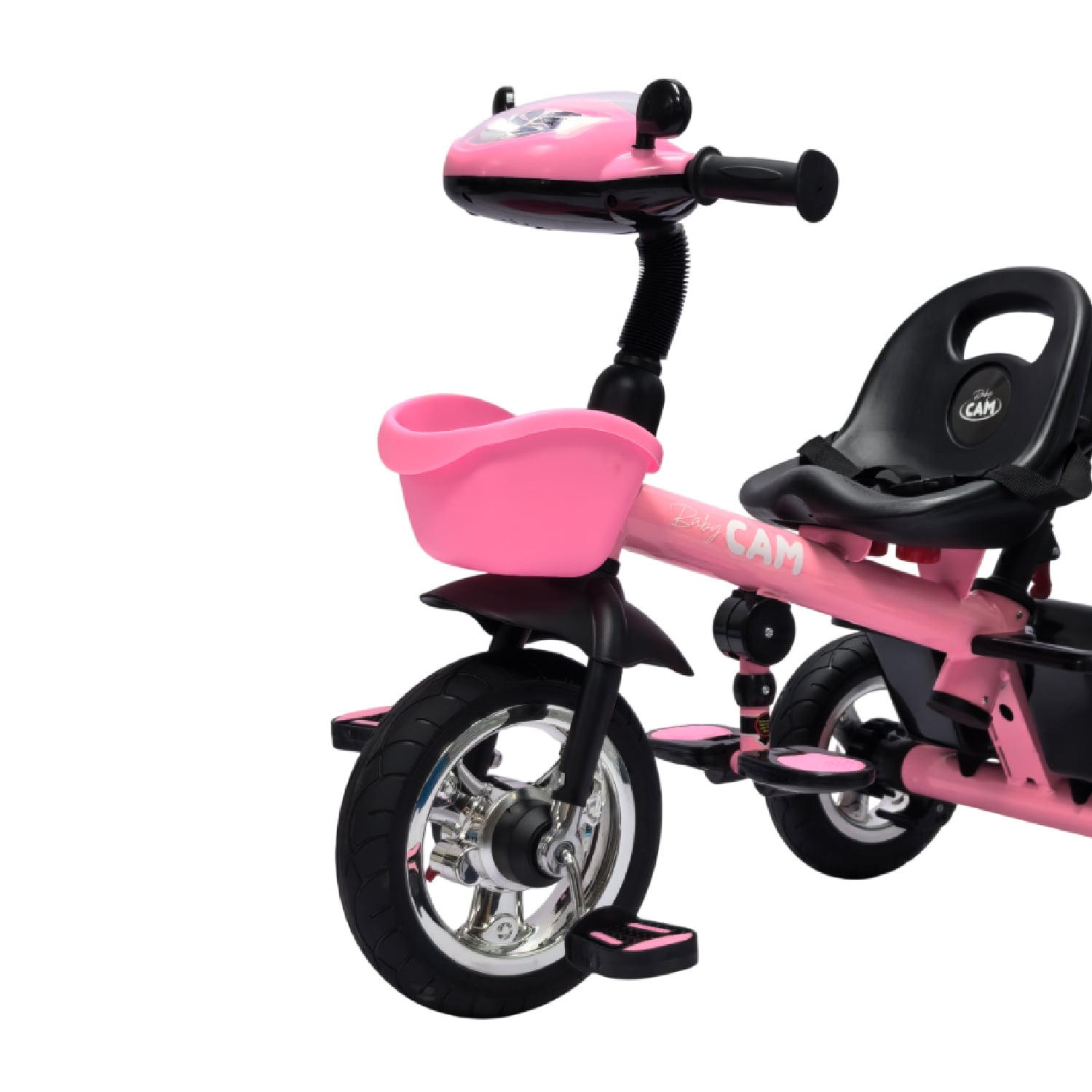TRICICLO SAIBOT BABY CAM BLUETOOTH ROSADO - 3