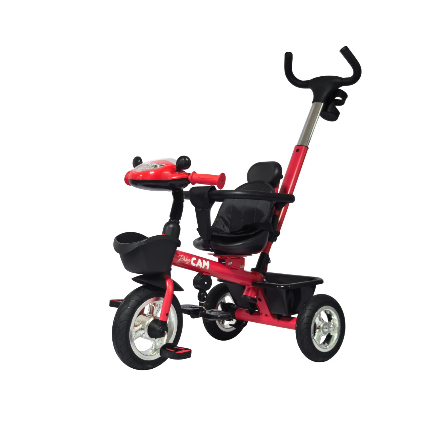 TRICICLO PRIME BABY CAM BLUETOOTH ROJO - 1