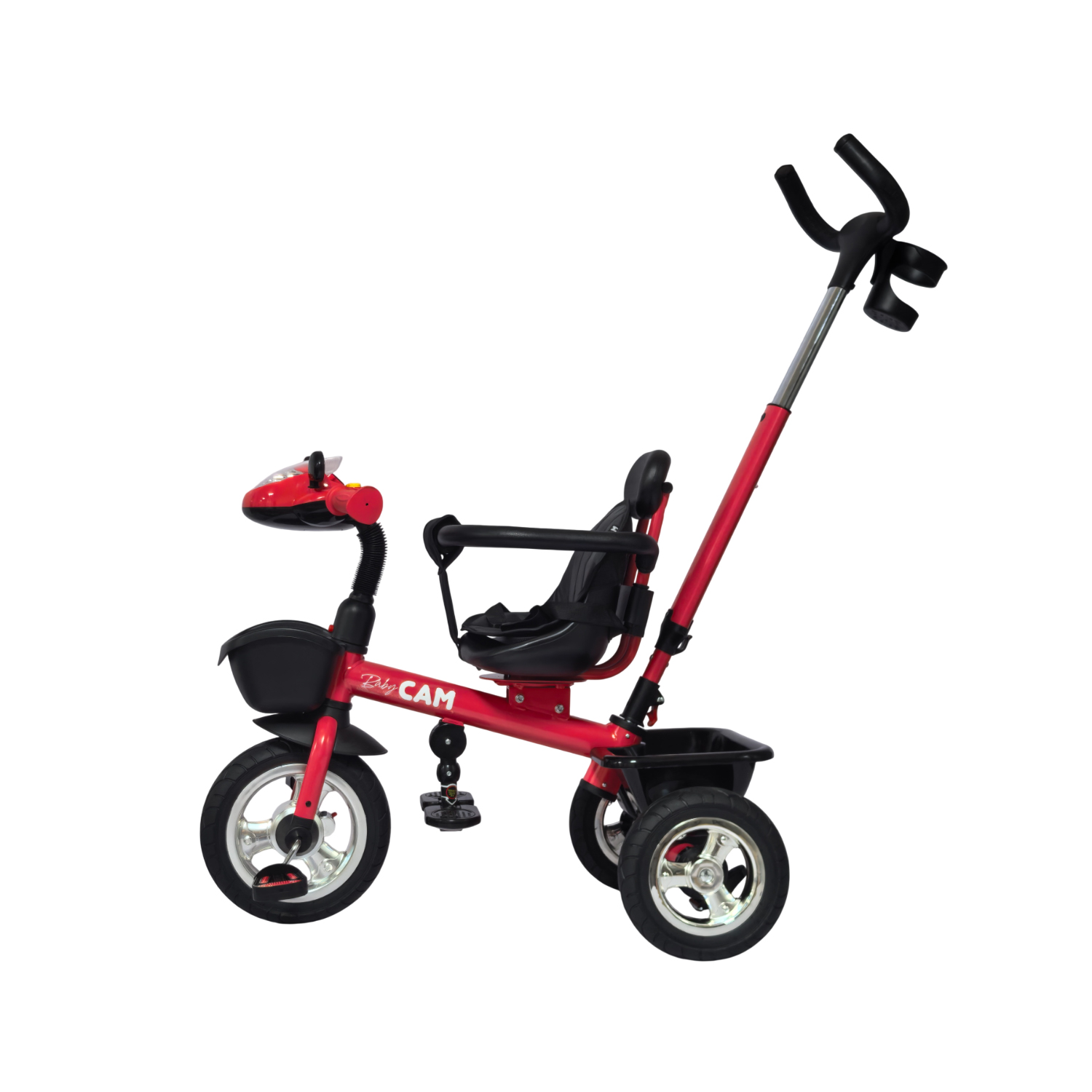 TRICICLO PRIME BABY CAM BLUETOOTH ROJO - 2